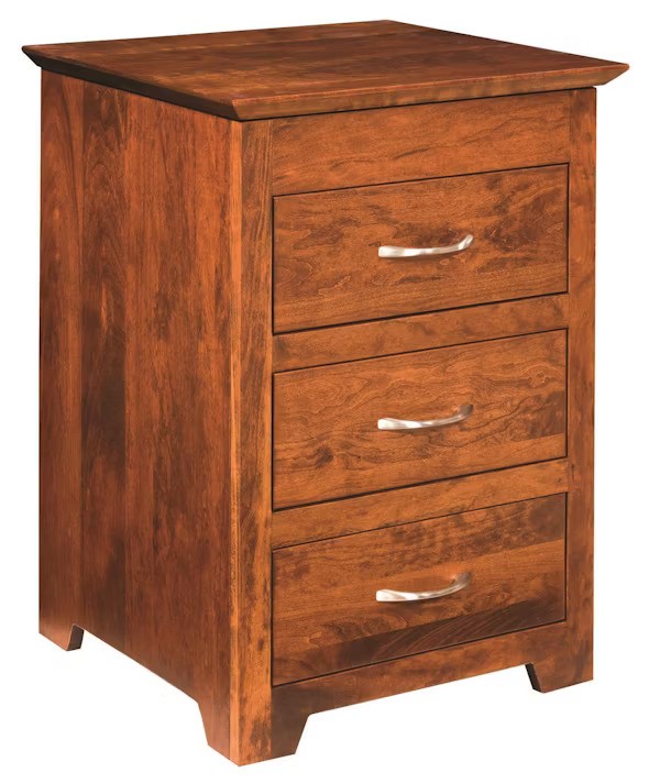 Youth Contemporary Three-Drawer Nightstand